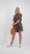 Ruffle jurkje print camouflage bruin, Jurken My Jewellery