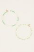 Candy armbanden set met blauwe kralen