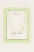Candy blauwe kralenketting met parels