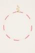 Candy ketting met roze kralen