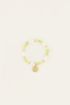 Candy ring met groene kralen