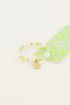 Candy ring met groene kralen