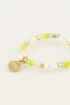 Candy ring met groene kralen