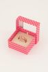 Candy roze gedraaide ring