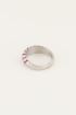 Candy roze gedraaide ring