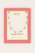 Candy roze kralenketting met parels