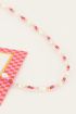 Candy pink beaded necklace with pearls | My Jewellery