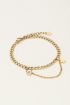Chain bracelet with rhinestone & star | My Jewellery