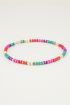 Ketting regenboog kartelkraaltjes, kralenketting