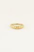 Ring met ribbels | Ring dames | My Jewellery 