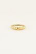 Ring met ribbels | Ring dames | My Jewellery