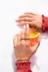 Cocktail ring gedraaid met blauwe steen | My Jewellery