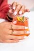Cocktail ring met drie oranje stenen | My Jewellery