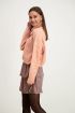 Peach oversized trui met col, peach trui