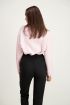 Lichtroze oversized trui met col, coltrui