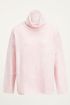 Lichtroze oversized trui met col, coltrui