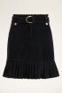 Zwarte rib rok met riem | My Jewellery