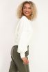 Witte sweater met kabels