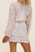 Crème blouse met gekleurde bloemenprint | My Jewellery