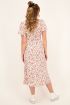 Crème midi jurk met Springstones print | My Jewellery