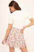 Crème top met rib & pofmouwen | Top | My Jewellery