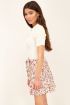 Crème top met rib & pofmouwen | Top | My Jewellery