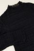 Zwarte mesh top met smock rand | My Jewellery