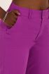 Donkerpaarse pantalon linnen look