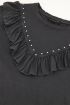 Donkergrijs shirt met studs | My Jewellery