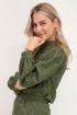 Donkergroene blouse met embroidery