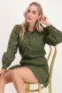 Donkergroene blouse met embroidery