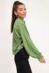 Donkergroene blouse met wijdvallende mouwen | My Jewellery
