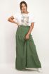Donkergroene maxi rok met lagen | My Jewellery