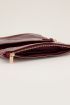 Donkerrode schoudertas met goudkleurige rits | My Jewellery