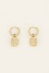 Oorringen met bedel van strass ster | My Jewellery