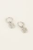 Oorringen met bedel van strass ster | My Jewellery