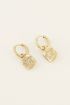Oorringen met bedel van strass ster | My Jewellery