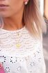 Dubbele ketting munten glad, minimalistische ketting
