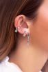 Earcuff hangend sterretje, earcuff