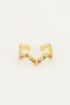 Earcuff zigzag regenboog