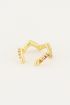 Earcuff zigzag regenboog