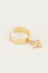 Earcuff hangend sterretje, earcuff
