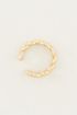 Nep piercing, gevlochten ear cuff, nep oorbel