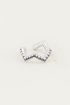 Earcuff zigzag strass zwart, earcuffs met zwart