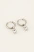 Oorringen met dubbel hartje van strass | My Jewellery