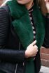 Stola faux fur groen imitatiebont, sjaal