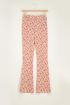 Flared legging soft bloem