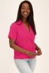 Fuchsia blouse met dubbele knoop | My Jewellery