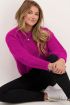 Fuchsia gebreide trui met verengaren | Truien | My Jewellery