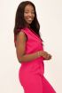 Fuchsia gilet met dubbele knoop | My Jewellery